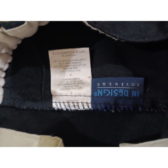 In Design size 7 black boys dress pants - Picture 2 of 2